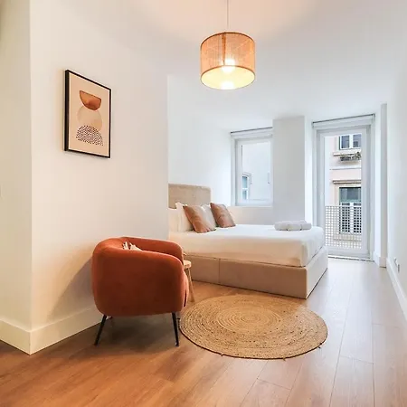 Principe Real Stylish Modern With Ac Apartment *